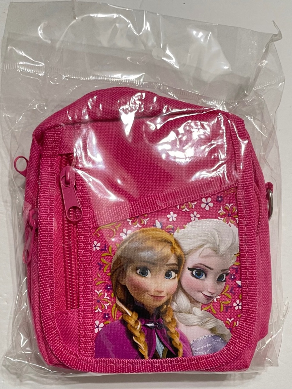 Frozen Detachable Lanyard Messenger Camera Pouch Shoulder Bag -Pink